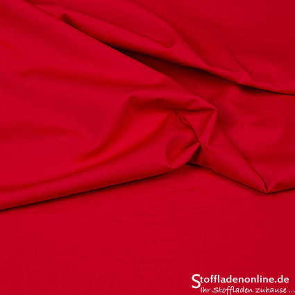 Remnant piece 111cm | Stretch poplin fabric warm red