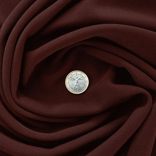 Stretch gabardine blend fabric maroon