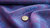 Reststück 120cm | Taft Jacquard Futterstoff | Paisley | Violett - Blau