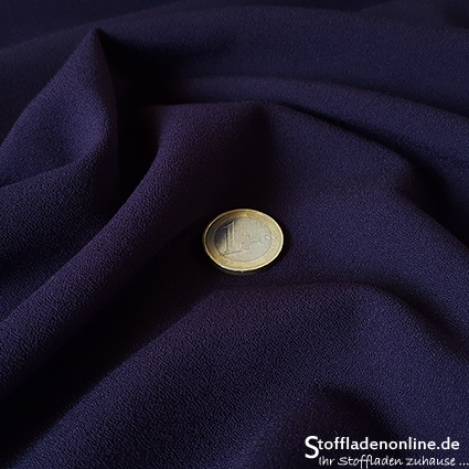 Stretch crepe fabric violet - Toptex