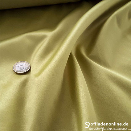 Remnant piece 140cm | Stretch satin fabric pear green - Toptex