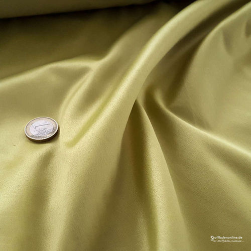 Remnant piece 220cm | Stretch satin fabric pear green - Toptex
