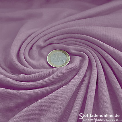 Remnant piece 115cm | Bamboo jersey fabric soft lavender - Toptex