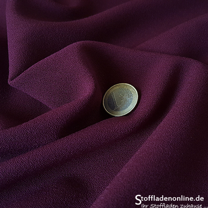 Remnant piece 127cm | Stretch crepe fabric middle violet - Toptex
