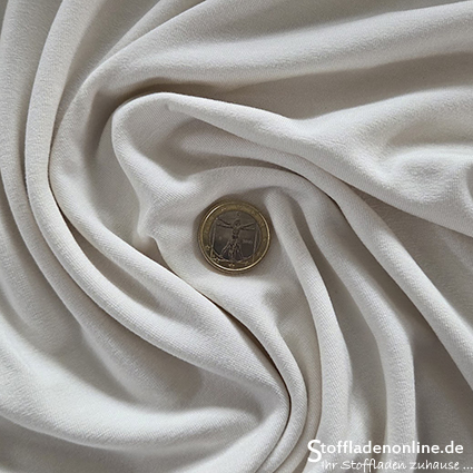 Reststück 150cm | Viskose Jersey Ecru - Hilco