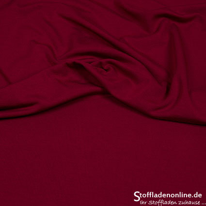 Remnant piece 97cm | Viscose jersey burgundy red - Hilco