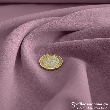 Remnant piece 67cm | Stretch crepe fabric soft lilac - Toptex