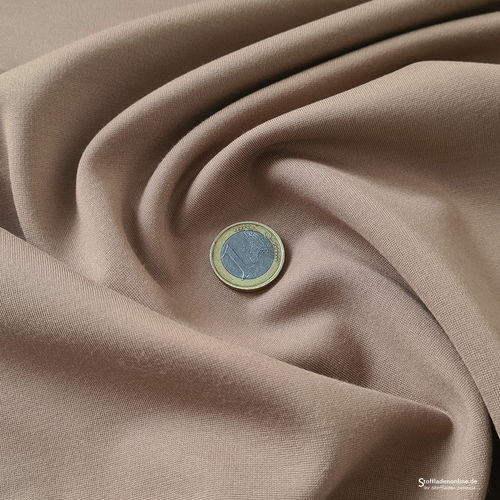 Heavy jersey fabric pale brown