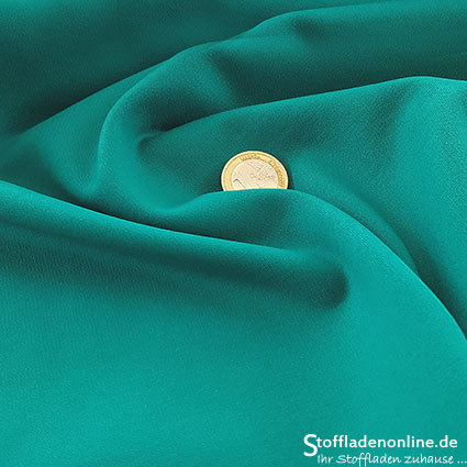 Remnant piece 127cm | Heavy jersey fabric turquoise green