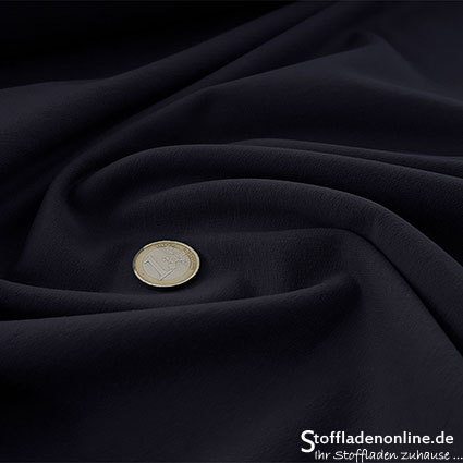 Remnant piece 106cm | Cotton sweatshirt knit dark blue