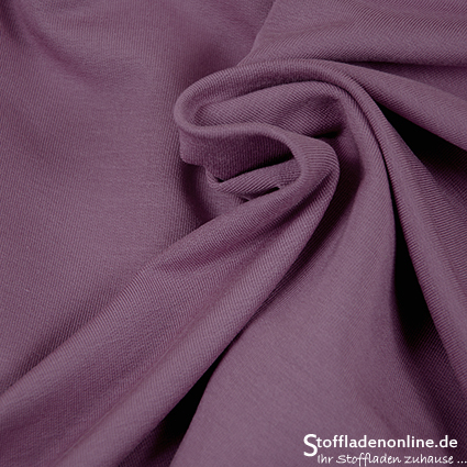 Modal sweat jersey fabric lilac - Hilco
