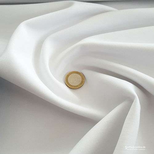 Reststück 63cm | Schwerer Jersey Weiss