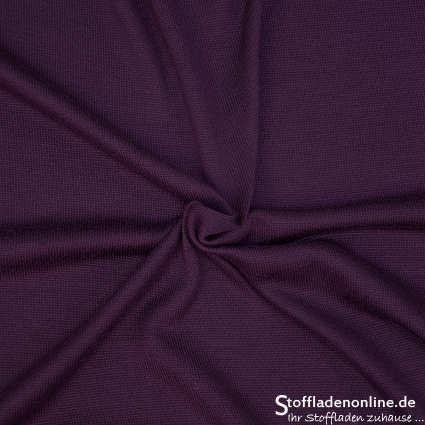 Fine merino wool knit "Maglia" violet - Hilco