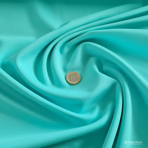 Heavy jersey fabric turquoise blue