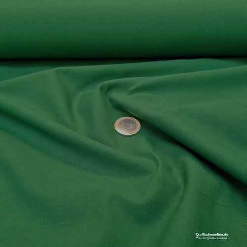 Organic cotton poplin emerald green - Toptex