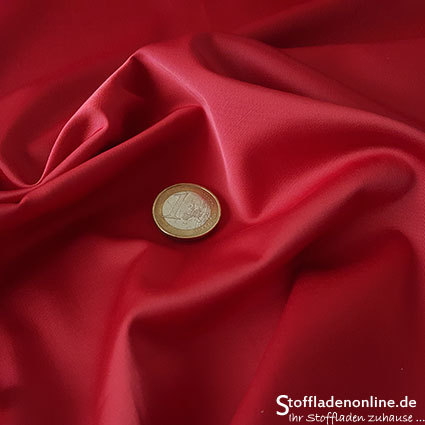 Remnant piece 182cm | Stretch satin fabric red - Toptex