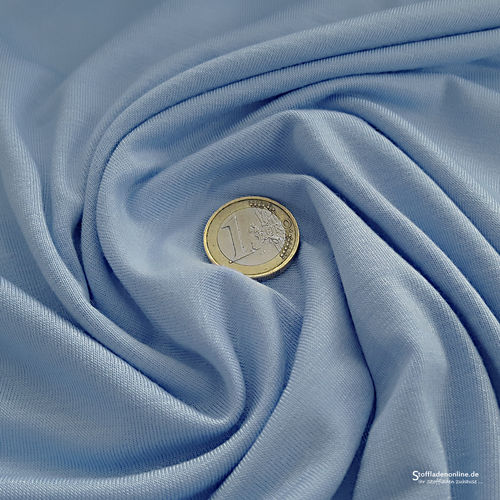 Remnant piece 110cm | Bamboo jersey fabric light blue - Toptex