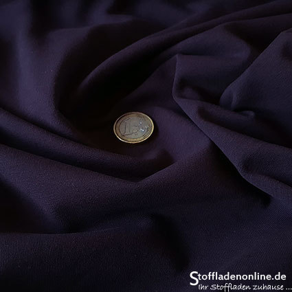 Remnant piece 130cm | Cotton jersey fabric violet - Toptex