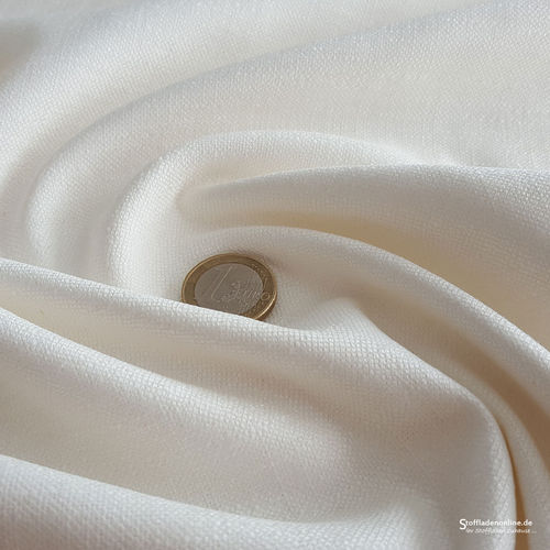 Stretch linen fabric offwhite