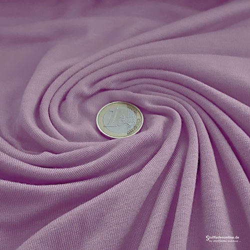 Remnant piece 90cm | Bamboo jersey fabric soft lavender - Toptex