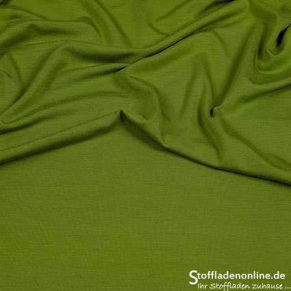 Remnant piece 105cm | Viscose jersey middle green - Hilco