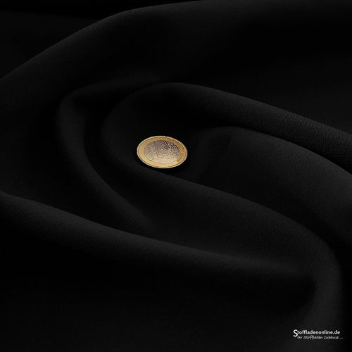 Remnant piece 88cm | Heavy jersey fabric black