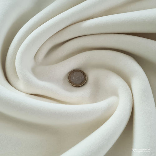 Organic cotton fleece fabric - ecru