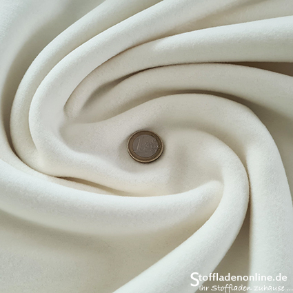 Organic cotton fleece fabric - ecru