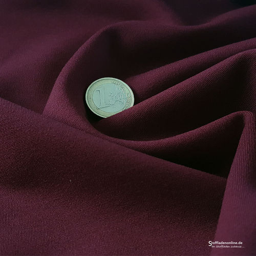 Remnannt piece 107cm | Heavy jersey fabric burgundy red