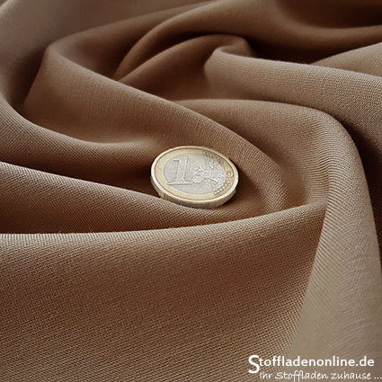 Remnant piece 68cm | Heavy jersey fabric camel