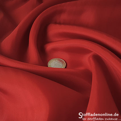 Remnant piece 150cm | Cupro lining fabric scarlet red - Bemberg