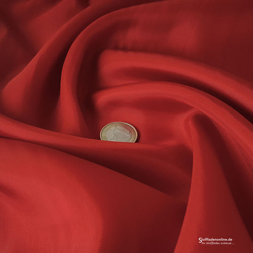 Reststück 150cm | Cupro (Bemberg) Futterstoff Scarlet Rot