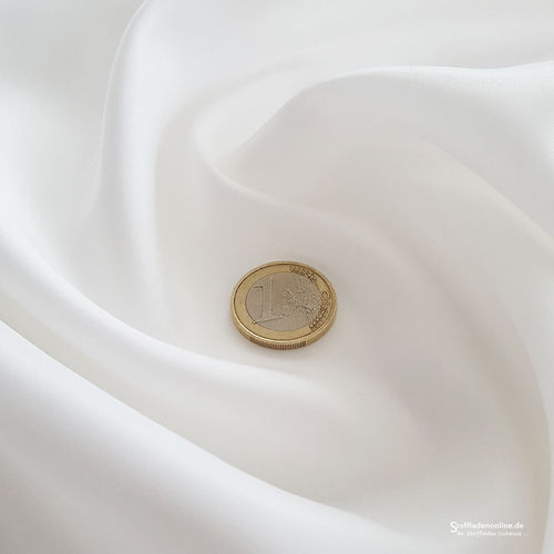 Reststück 86cm | Cupro (Bemberg) Futterstoff Weiß