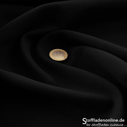 Remnant piece 123cm | Heavy jersey fabric black
