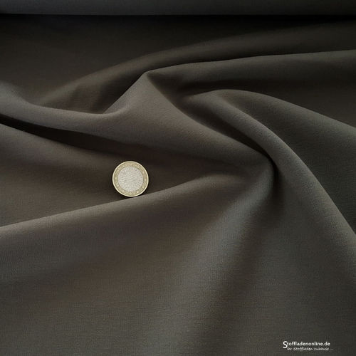 Remnant piece 225cm | Heavy jersey fabric olive grey