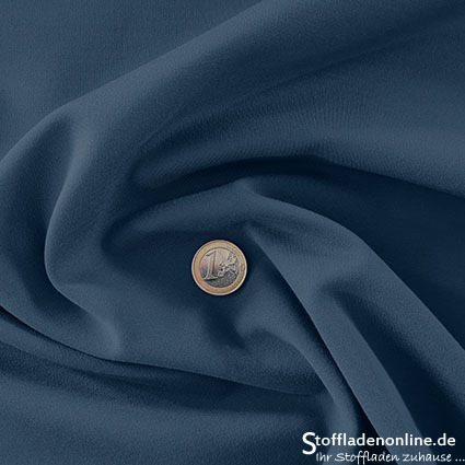 Remnant piece 170cm | Heavy jersey fabric indigo blue