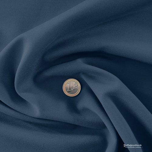 Remnant piece 170cm | Heavy jersey fabric indigo blue