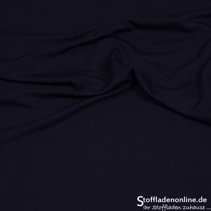 Remnant piece 48cm | Viscose jersey dark blue - Hilco