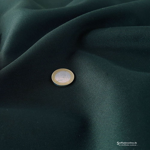 Remnant piece 104cm | Wool blend gabardine fabric dark green
