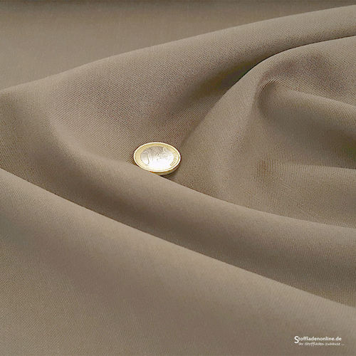 Remnant piece 172cm | Wool blend gabardine fabric beige