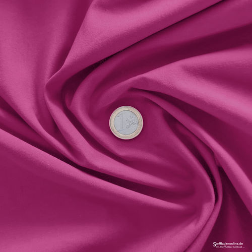 Remnant piece 139cm | Stretch poplin fabric fuchsia rose