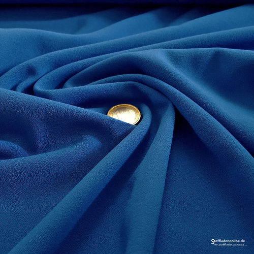 Remnant piece 157cm | Stretch crepe fabric cornflower blue - Toptex