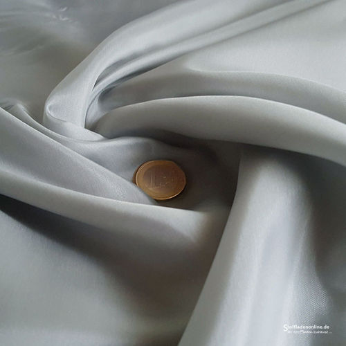 Cupro lining fabric silver grey - Bemberg