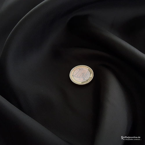 Remnant piece 67cm | Cupro lining fabric black - Bemberg