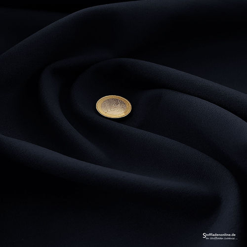 Remnant piece 77cm | Heavy jersey fabric dark blue