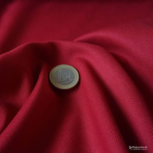 Remnant piece 97cm | Stretch bamboo gabardine red