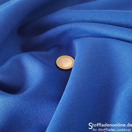 Remnant piece 178cm | Wool blend gabardine ocean blue