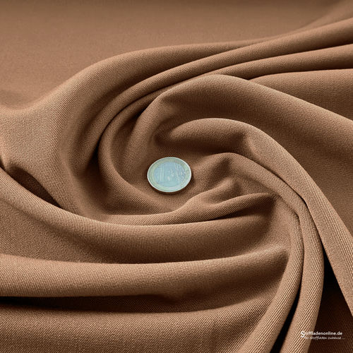 Remnant piece 65cm | Stretch gabardine blend fabric camel