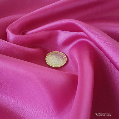 Remnant piece 160cm | Cupro lining fabric fuchsia rose - Bemberg