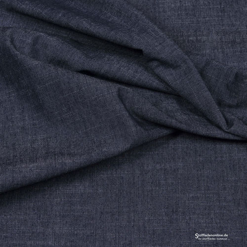Remnant piece 118cm | Stretch jeans fabric "Gina Jeans" dark blue - Hilco